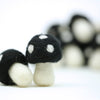 Felt Mushrooms - Black