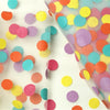 White Polka Dot Confetti Tulle