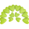Felt Hearts - Yellow Green