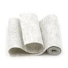 Heather White Wool Felt Roll