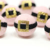 PINK SANTA'S BELT with Gold Buckle