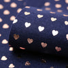 Rose Gold on Navy