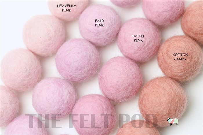 Pink Felt Balls