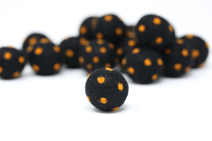 Felt Balls - Halloween Dots & Swirls
