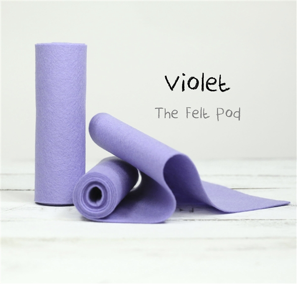 Violet Wool, Purple Wool Felt Roll