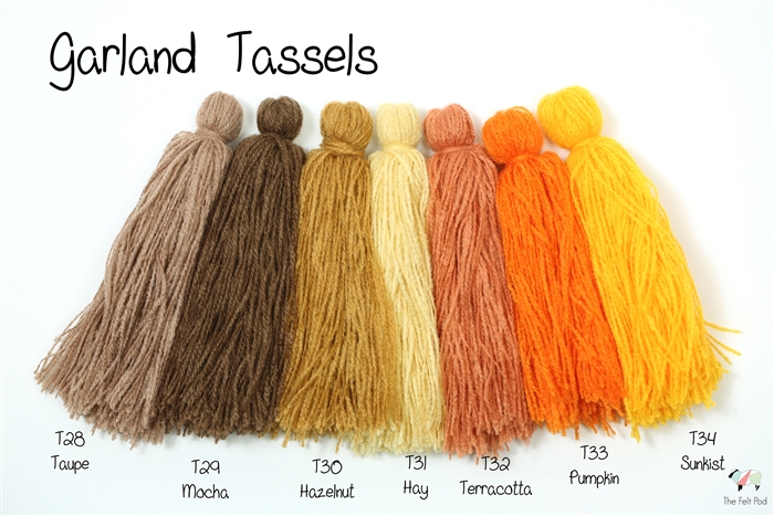 Long Brown Handmade Wool Thread Tassels - 3 inches - 75mm - 2 pc –  LylaSupplies