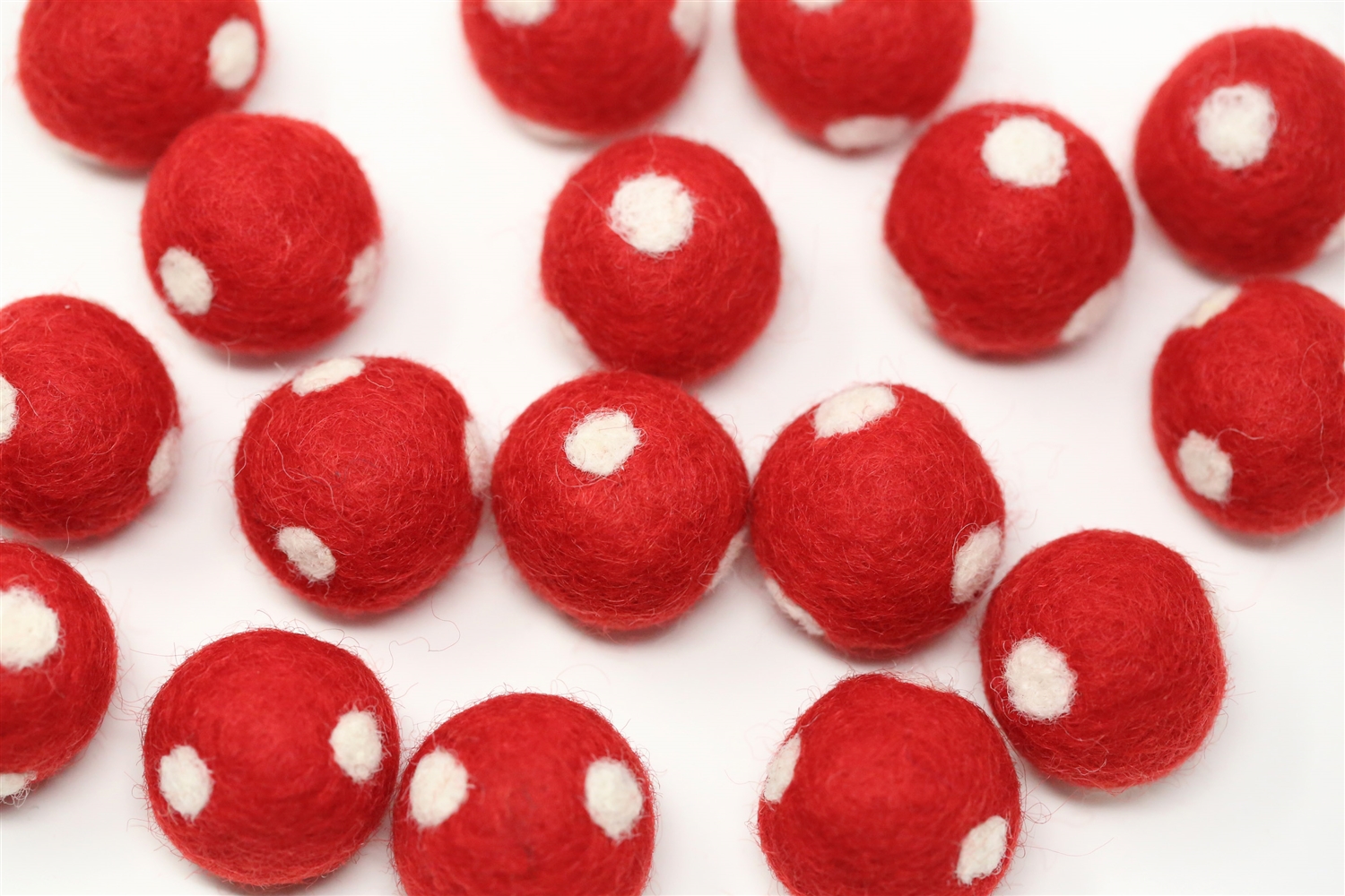Red Felt Balls
